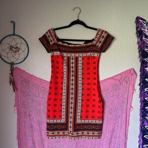 Gianni Bini fitted off shoulder bodycon minidress